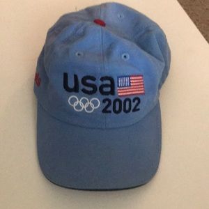 Vintage 2002 USA Olympic roots strap back hat